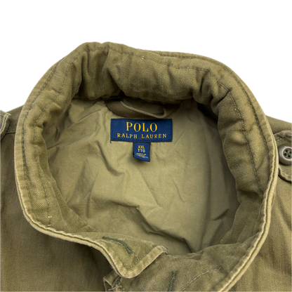 Polo Ralph Lauren Green Military Army Patches Parka Jacket  - XXL