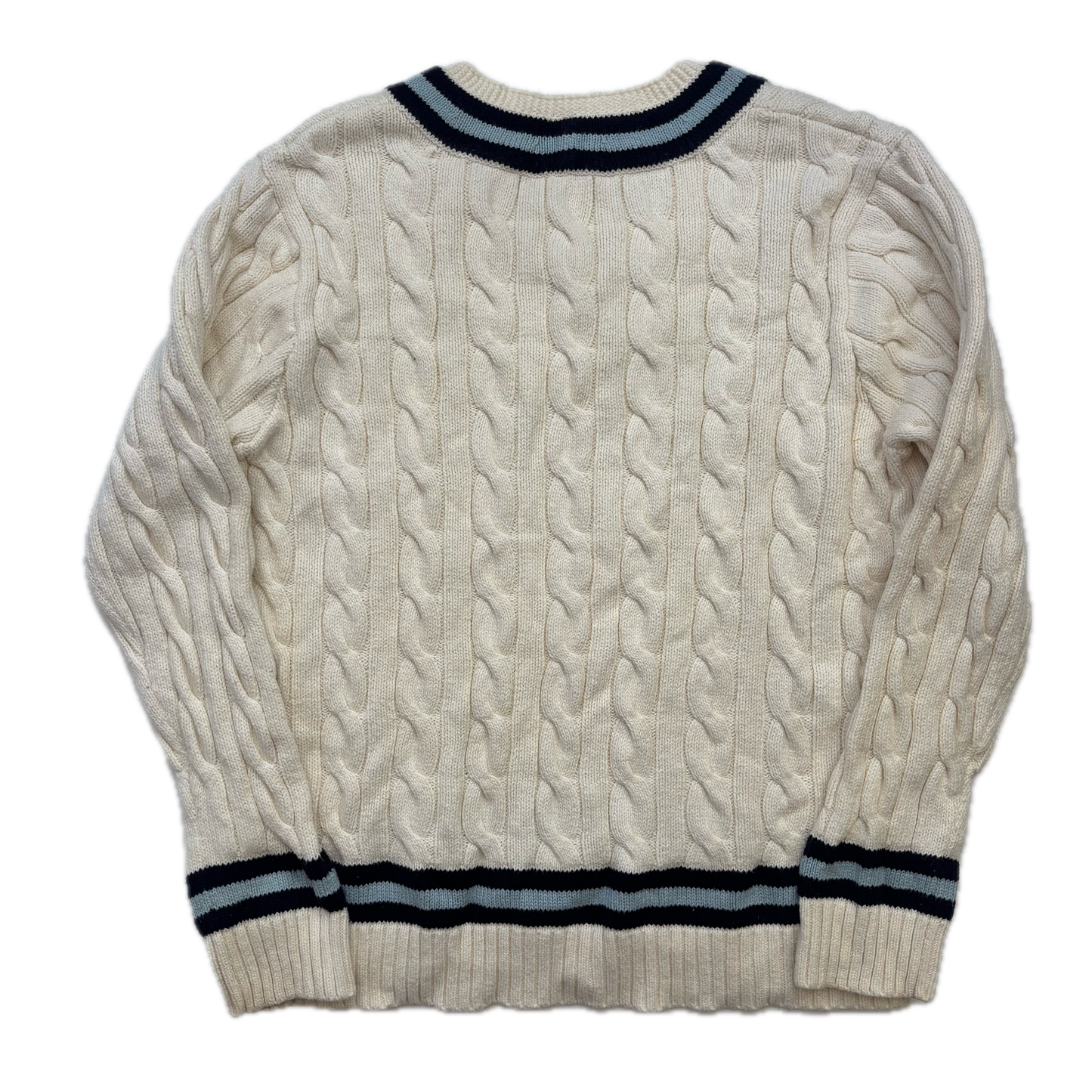 Polo Ralph Lauren Ivory Cricket Jumper Cableknit (Cotton)- M