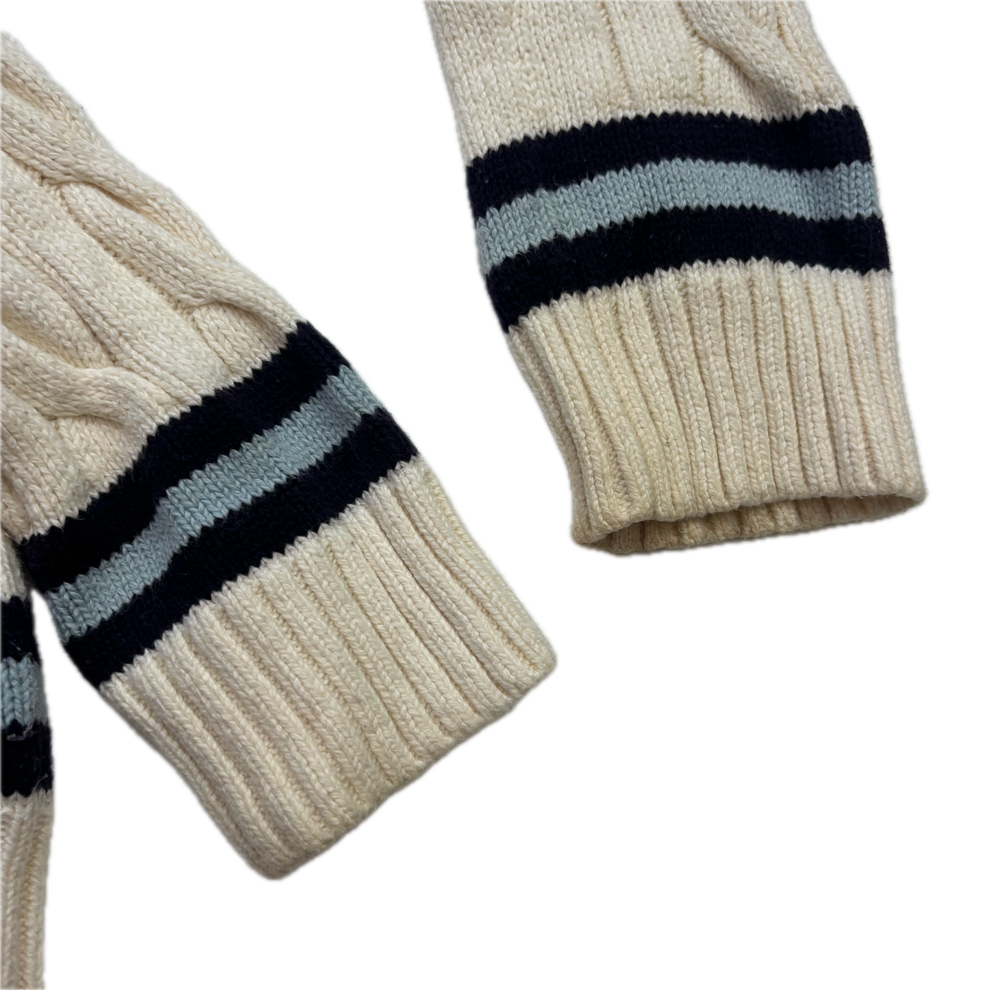 Polo Ralph Lauren Ivory Cricket Jumper Cableknit (Cotton)- M