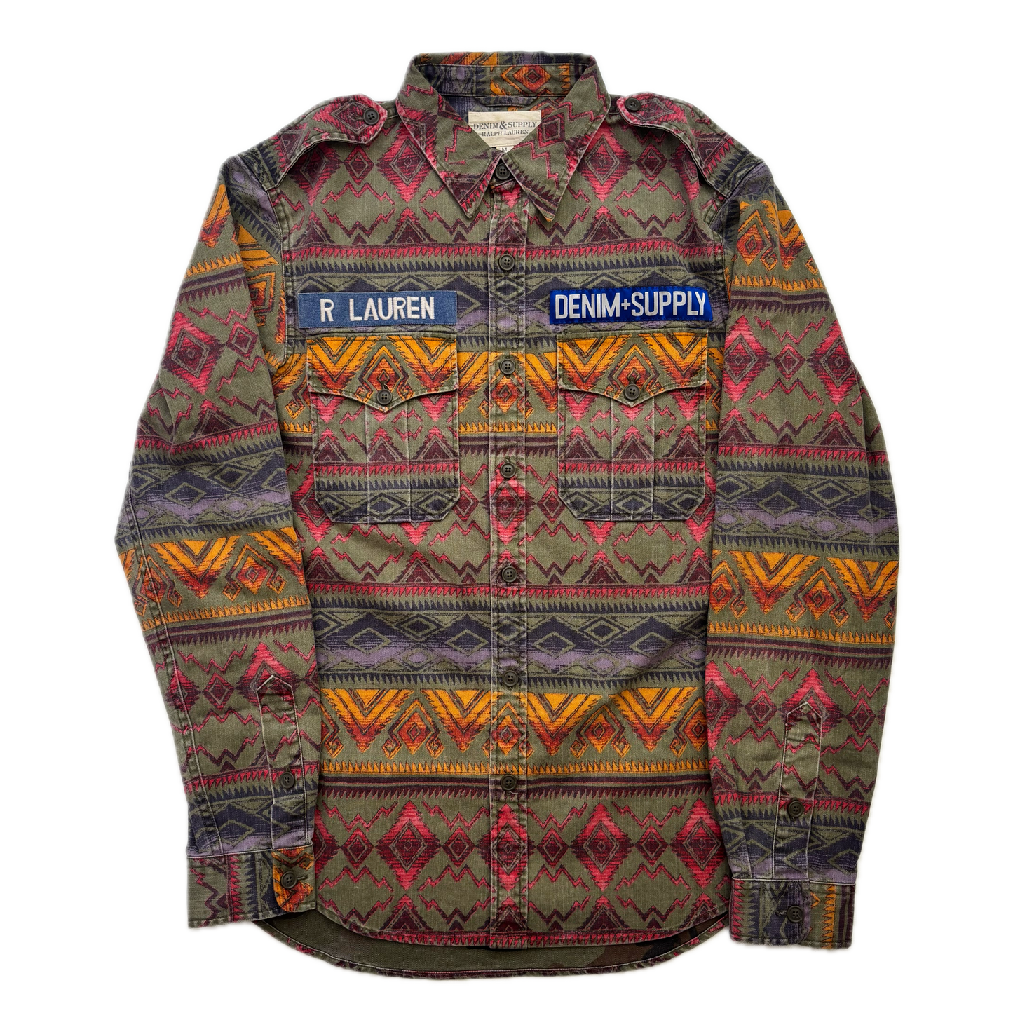 Denim & Supply Aztec Military Shirt - M