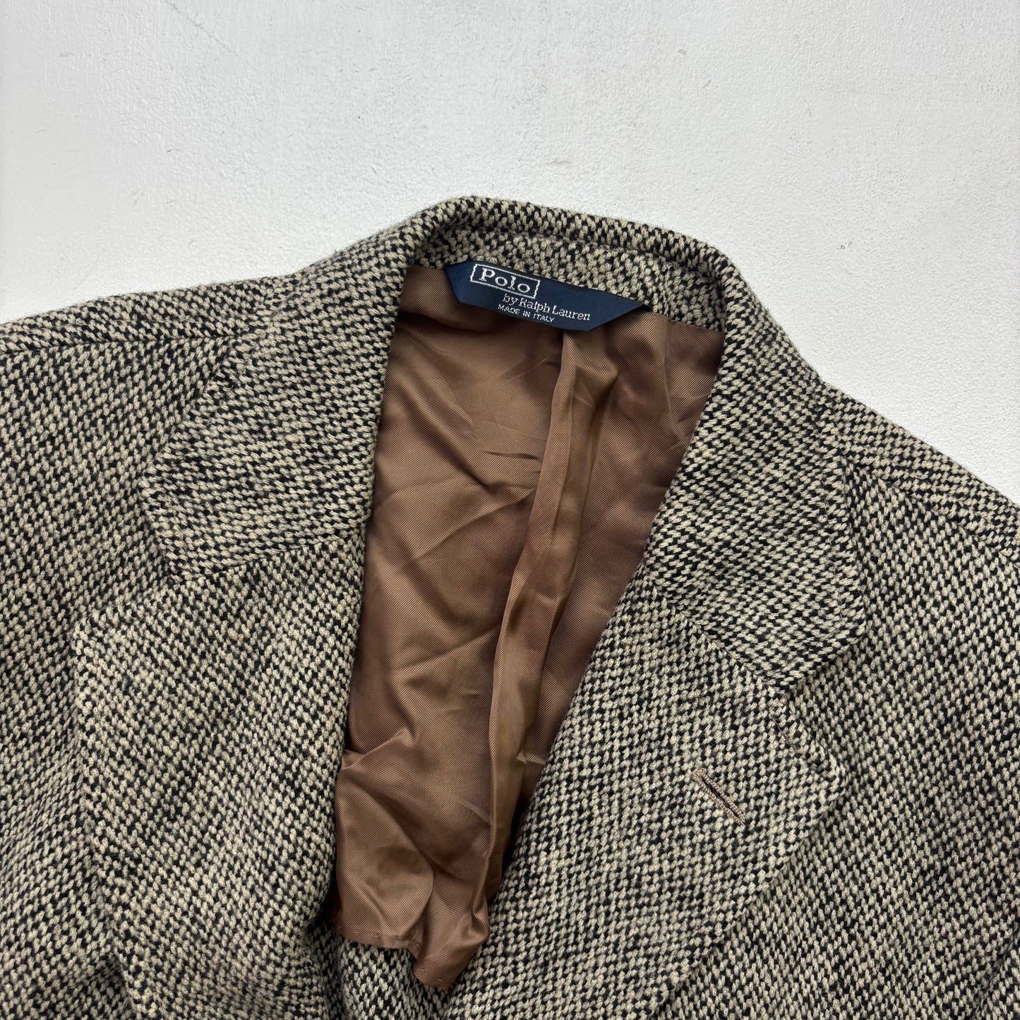 Polo Ralph Lauren Grey Barleycorn Tweed Blazer Sports Coat (Virgin Wool) - 40L