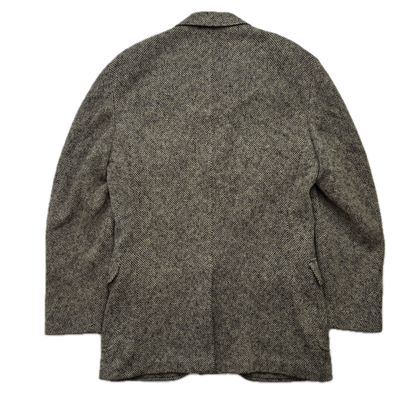 Polo Ralph Lauren Grey Barleycorn Tweed Blazer Sports Coat (Virgin Wool) - 40L