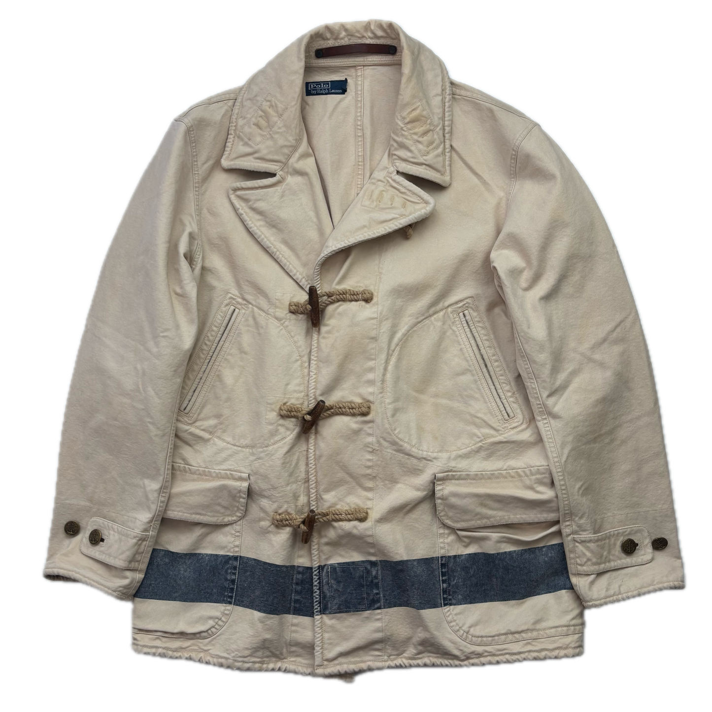 Polo Ralph Lauren Beige Naval Captain Sailing Toggle Jacket - XL