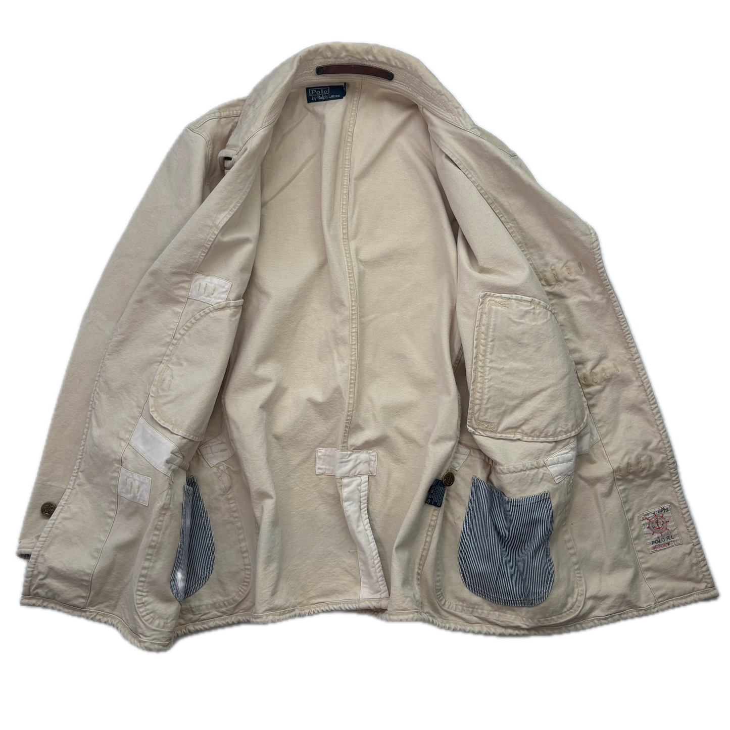 Polo Ralph Lauren Beige Naval Captain Sailing Toggle Jacket - XL