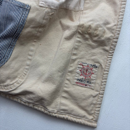 Polo Ralph Lauren Beige Naval Captain Sailing Toggle Jacket - XL