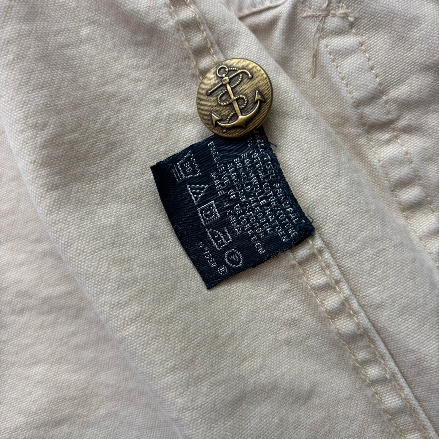 Polo Ralph Lauren Beige Naval Captain Sailing Toggle Jacket - XL