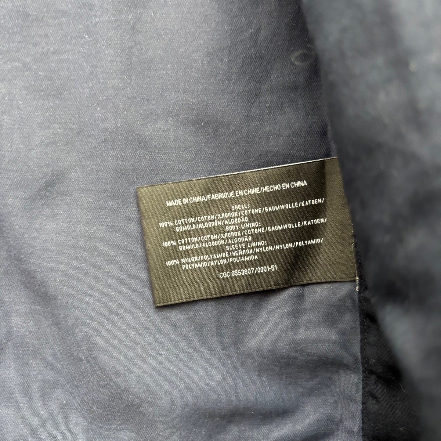 Black Label Navy Double Breast Utility Rain Jacket Mac - XXL