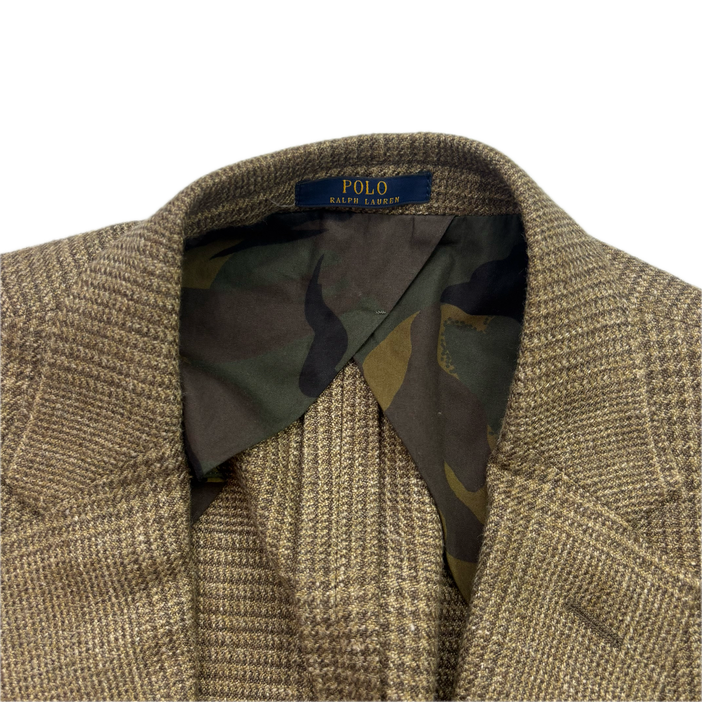 Polo Ralph Lauren Green Tweed Blazer Glen Plaid (Silk Flax Wool) - 44R