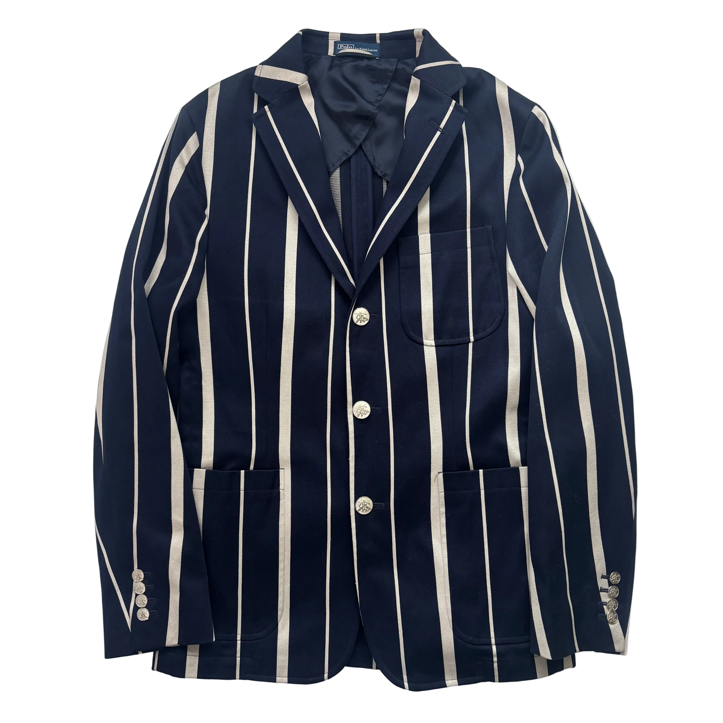 Polo Ralph Lauren Navy Striped Rowing Sports Jacket Blazer - 40 (38)