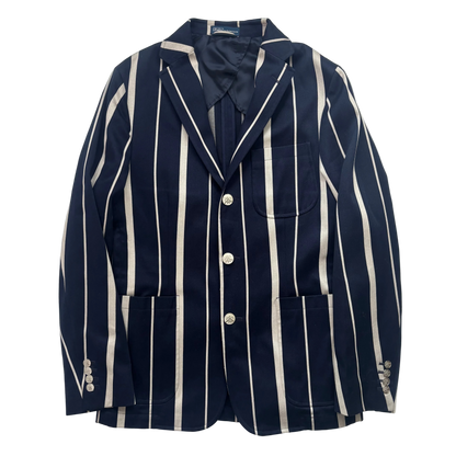 Polo Ralph Lauren Navy Striped Rowing Sports Jacket Blazer - 40 (38)