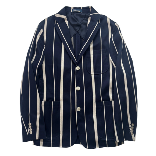 Polo Ralph Lauren Navy Striped Rowing Sports Jacket Blazer - 40 (38)
