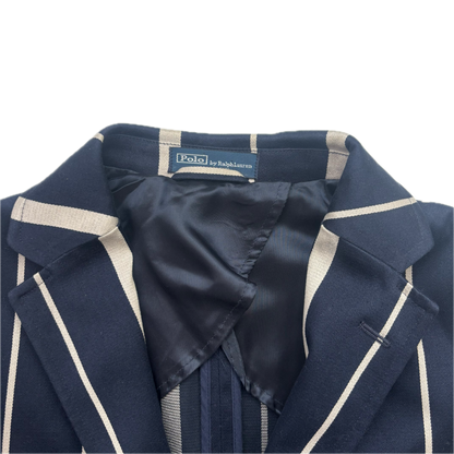 Polo Ralph Lauren Navy Striped Rowing Sports Jacket Blazer - 40 (38)