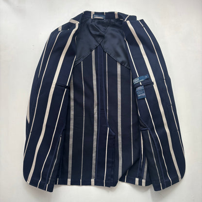 Polo Ralph Lauren Navy Striped Rowing Sports Jacket Blazer - 40 (38)