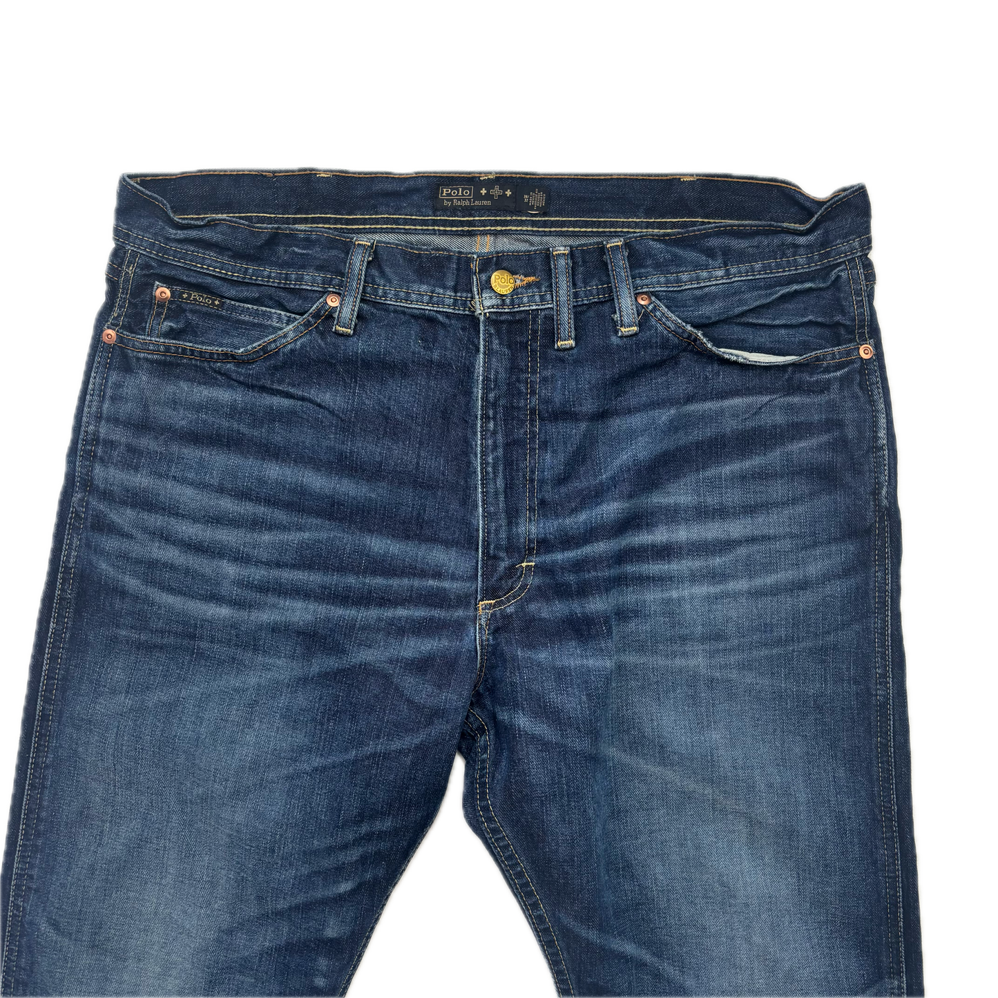 Polo Ralph Lauren x Naiomi Glasses Heritage Rider Jeans Distressed - 38x32