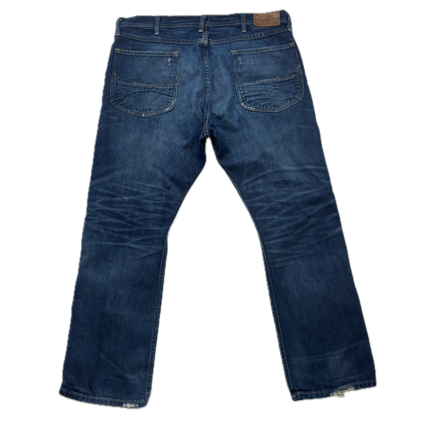 Polo Ralph Lauren x Naiomi Glasses Heritage Rider Jeans Distressed - 38x32