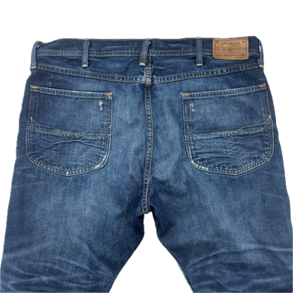 Polo Ralph Lauren x Naiomi Glasses Heritage Rider Jeans Distressed - 38x32