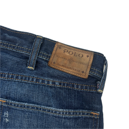 Polo Ralph Lauren x Naiomi Glasses Heritage Rider Jeans Distressed - 38x32