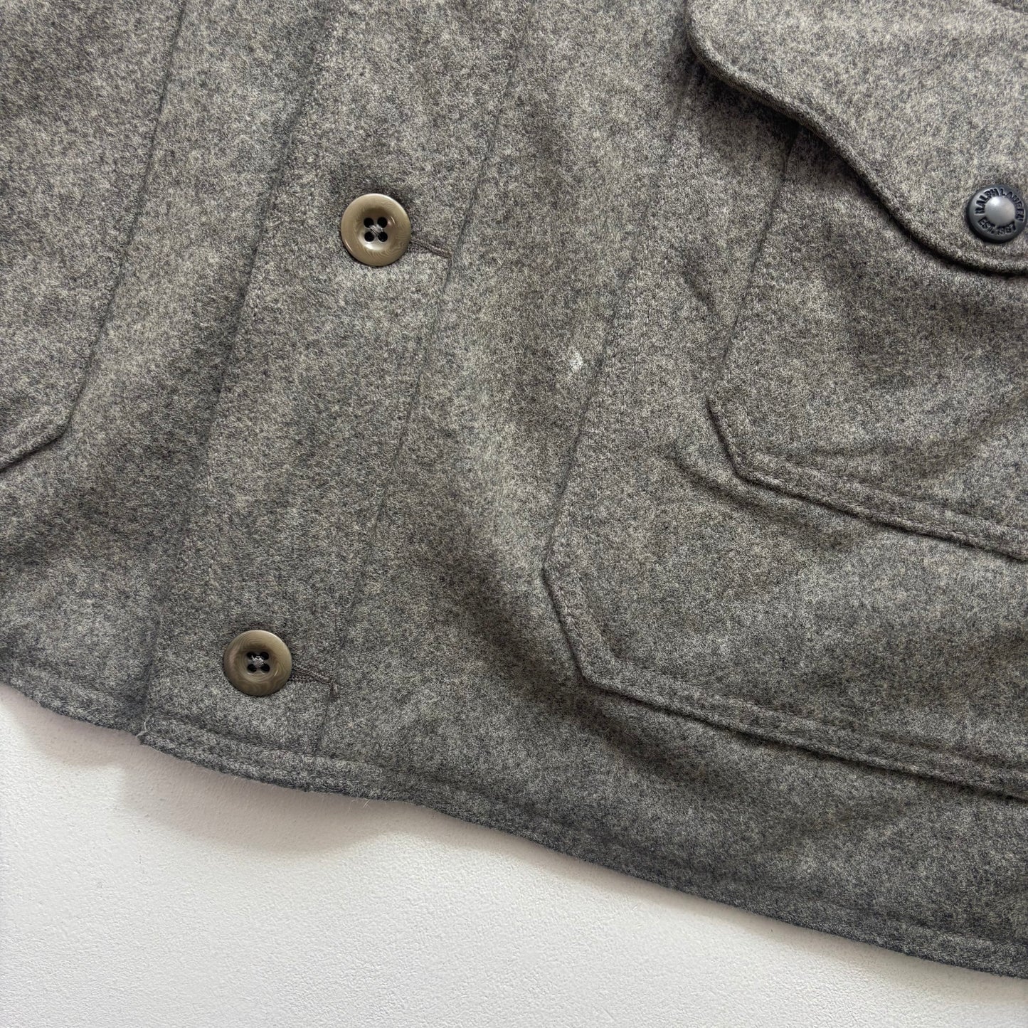 Polo Ralph Lauren Grey Mackinaw Cruiser Hunting Jacket Hooded (Wool Nylon) - XXL