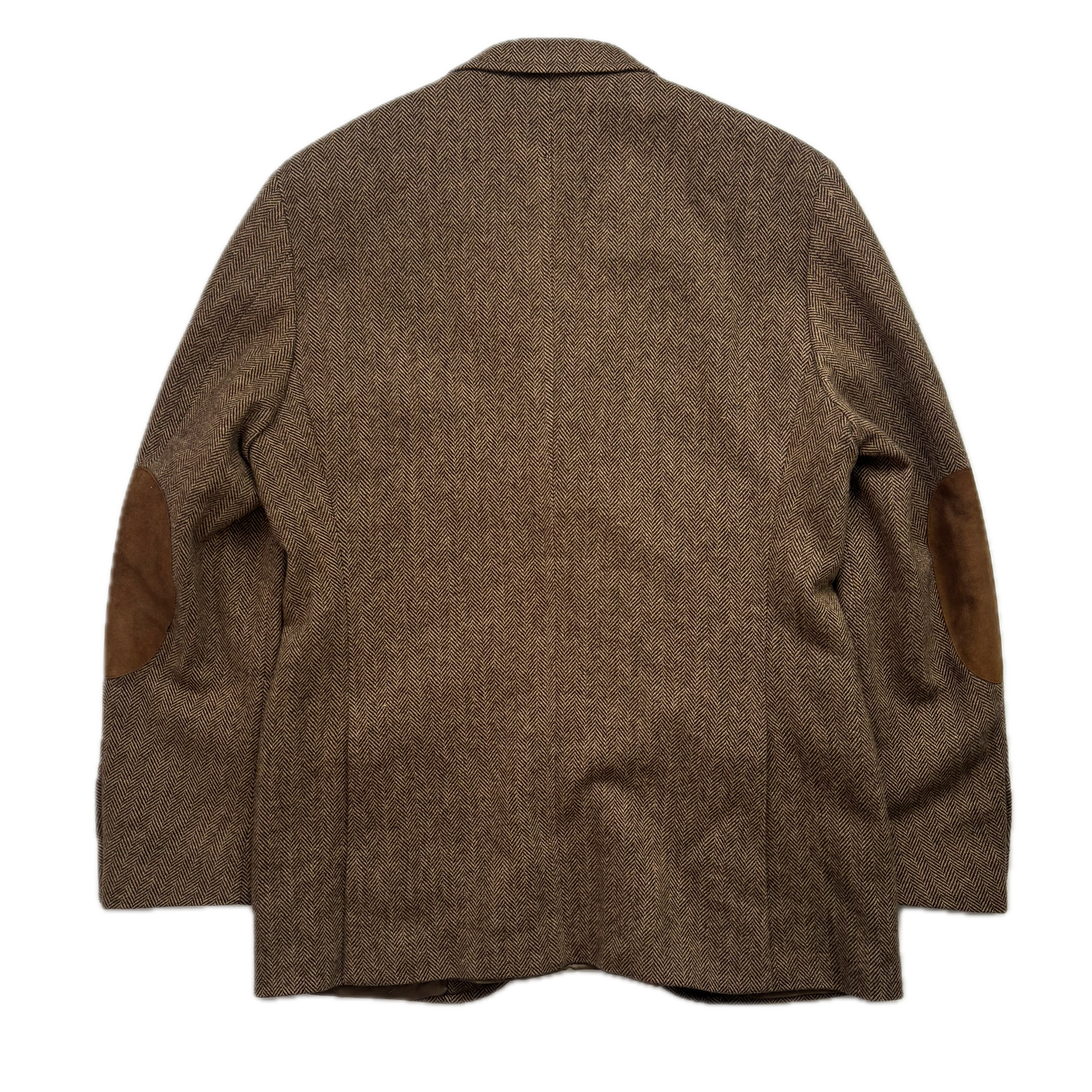 Polo Ralph Lauren Brown Tweed Hacking Blazer Herringbone (Wool) - 40R
