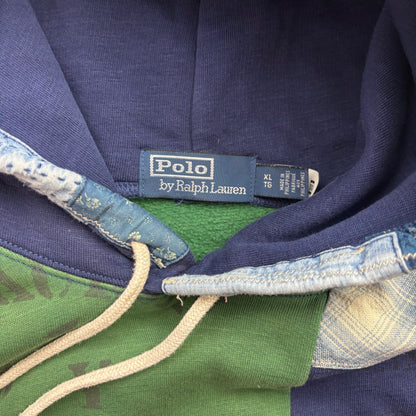 Polo Ralph Lauren Country Patchwork USA Flag Hoodie - XL