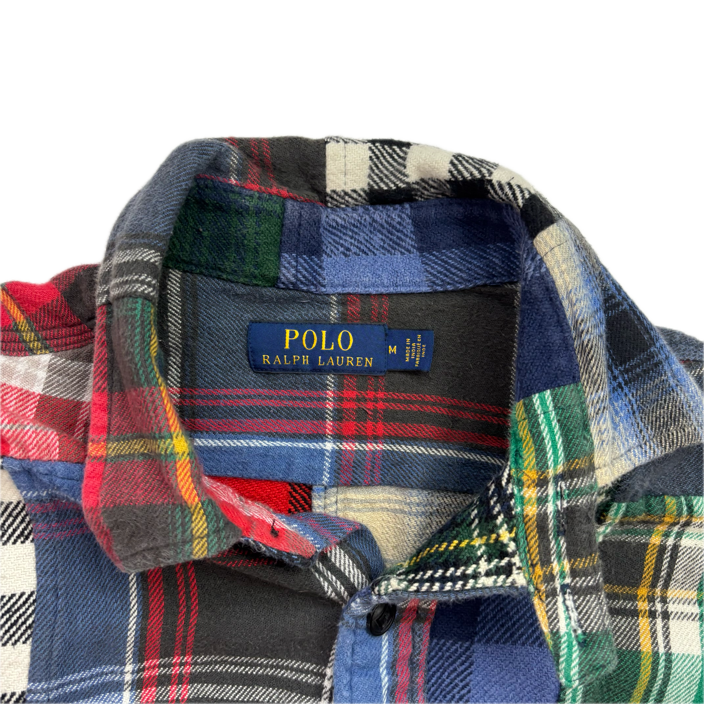 Polo Ralph Lauren Plaid Patchwork Shirt (Cotton) - M