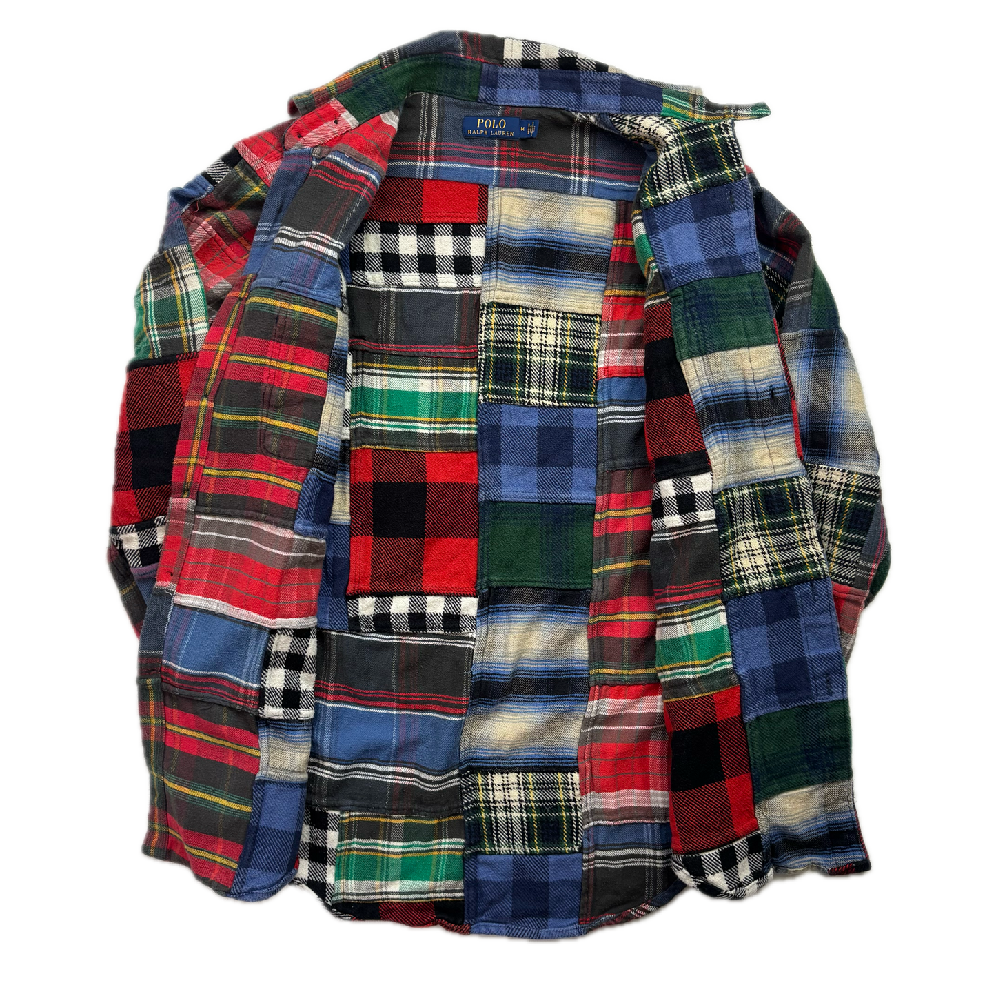 Polo Ralph Lauren Plaid Patchwork Shirt (Cotton) - M