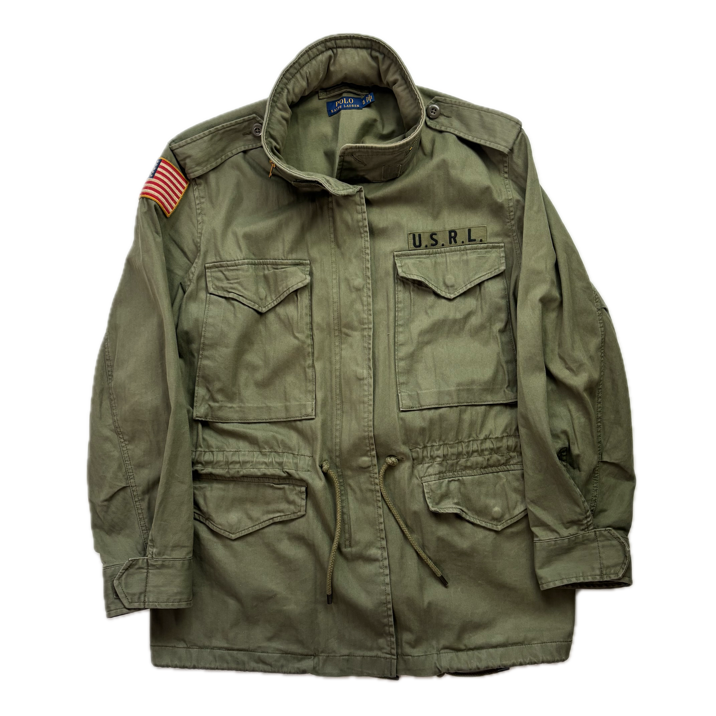 Polo Ralph Lauren Green Army Military Field Jacket - XL