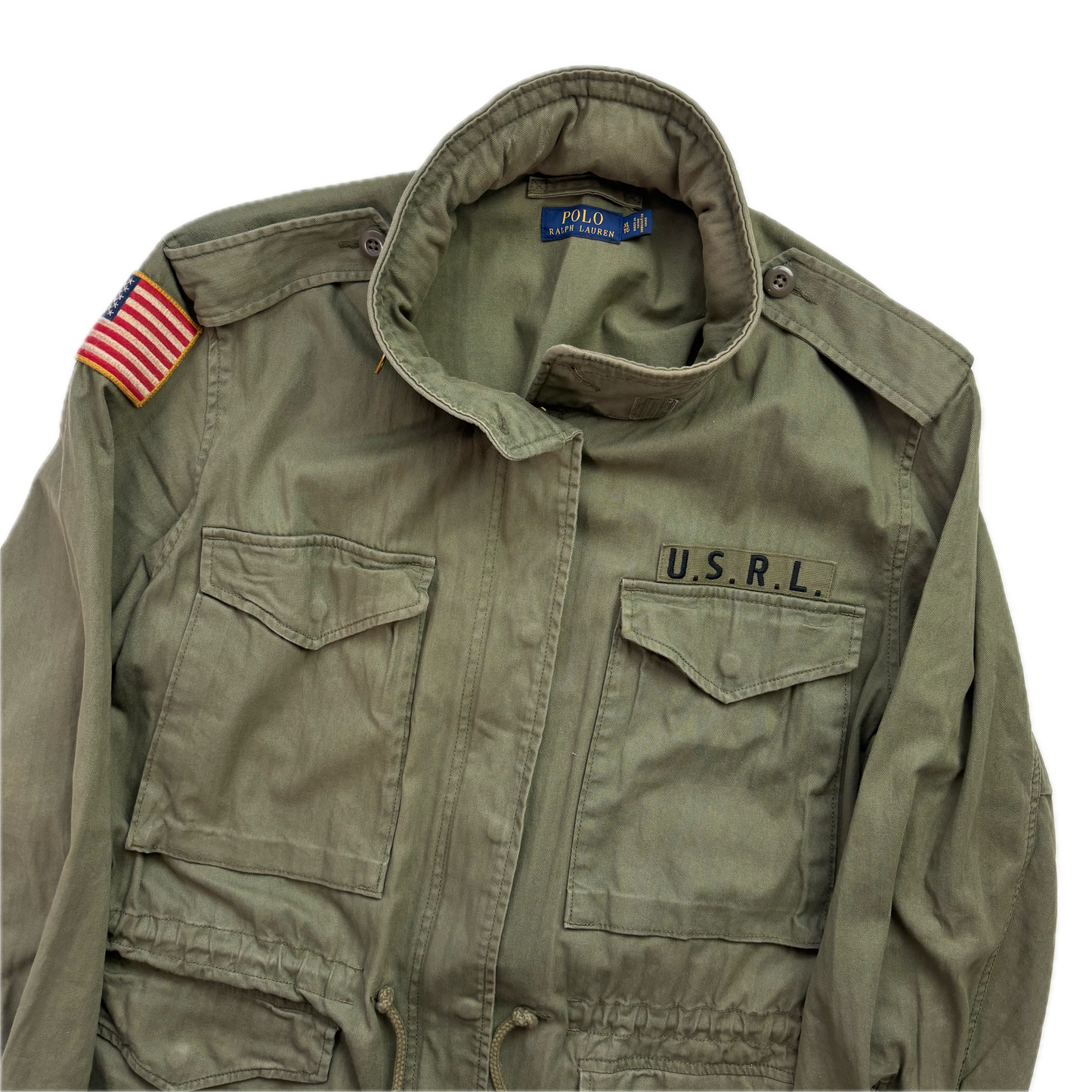 Polo Ralph Lauren Green Army Military Field Jacket - XL