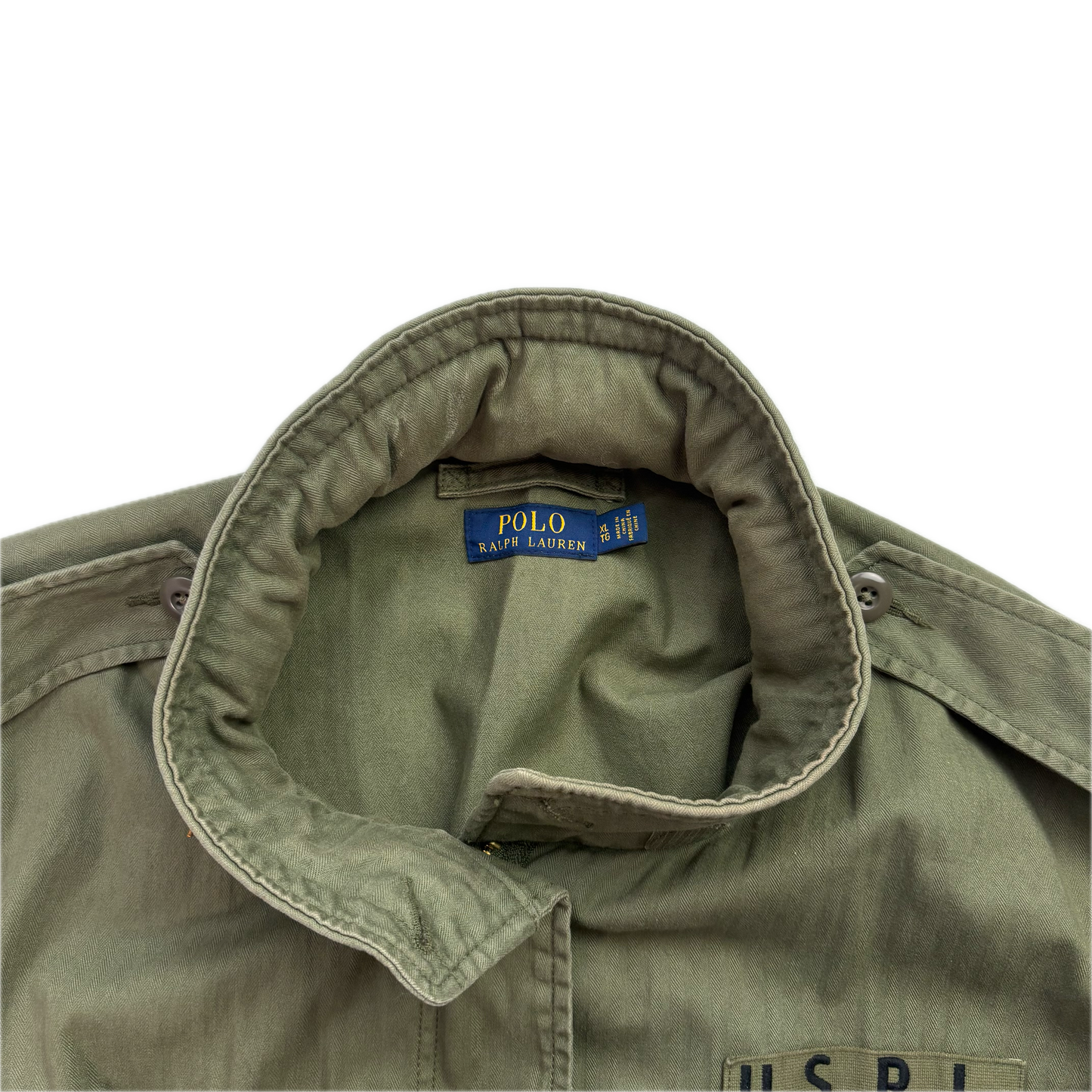 Polo Ralph Lauren Green Army Military Field Jacket - XL