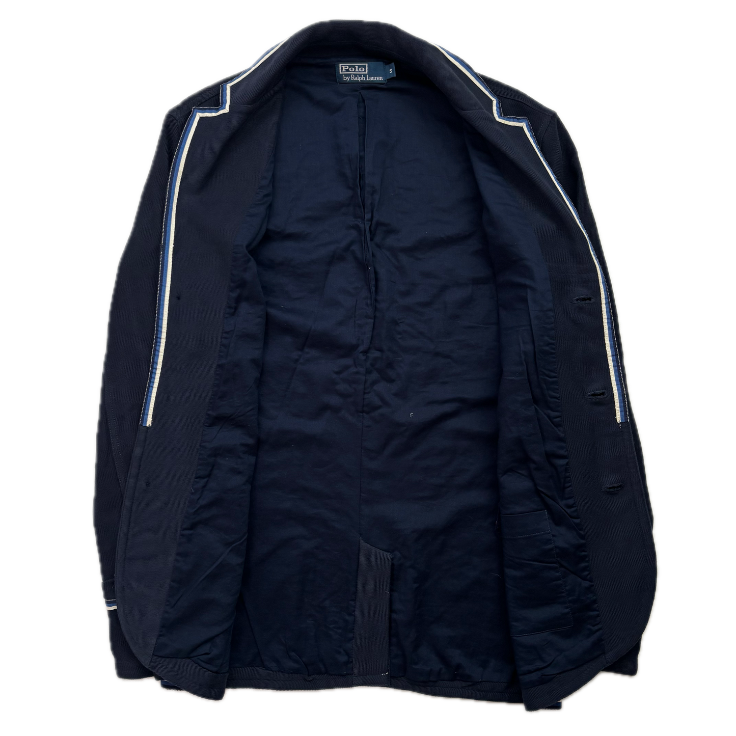 Polo Ralph Lauren Navy Tennis Blazer Sports Jacket Rowing - S