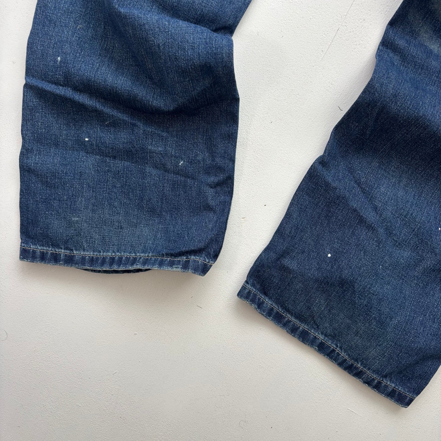 Polo Ralph Lauren Double Knee Carpenter Jeans Paint Splatter Distressed - 30x30