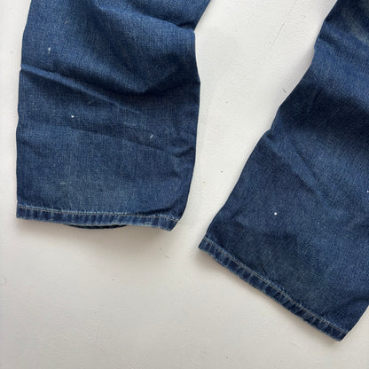 Polo Ralph Lauren Double Knee Carpenter Jeans Paint Splatter Distressed - 30x30