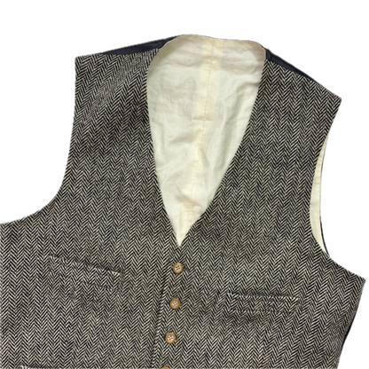 Polo Ralph Lauren Grey Herringbone Waistcoat (Wool Alpaca) - 42L