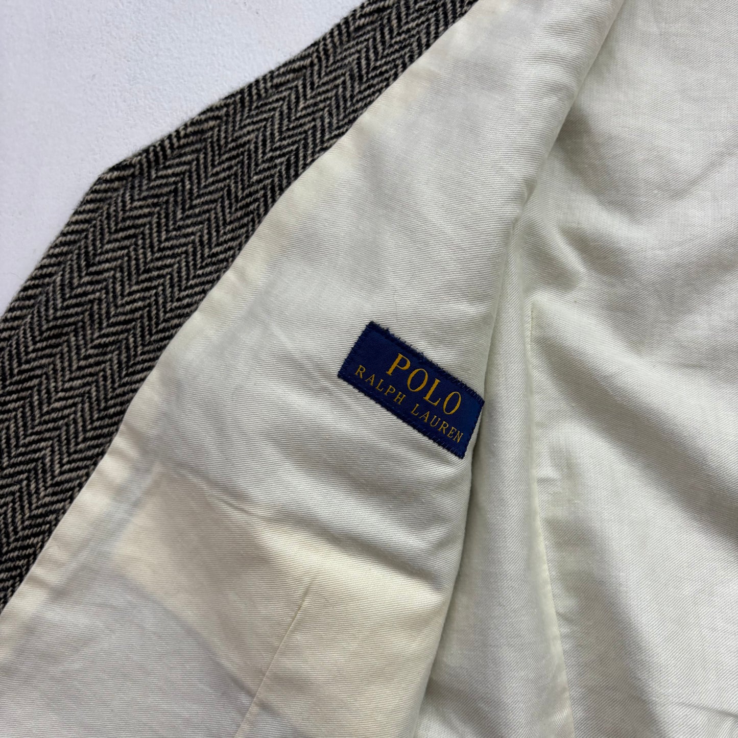 Polo Ralph Lauren Grey Herringbone Waistcoat (Wool Alpaca) - 42L