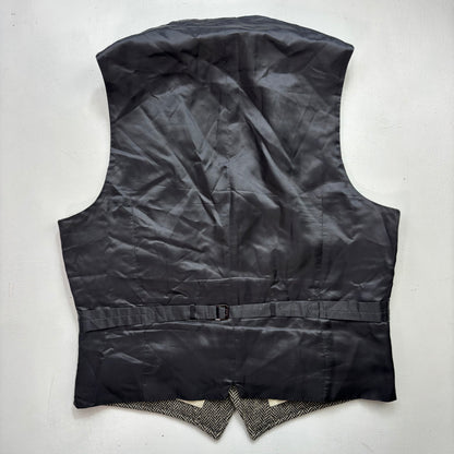 Polo Ralph Lauren Grey Herringbone Waistcoat (Wool Alpaca) - 42L