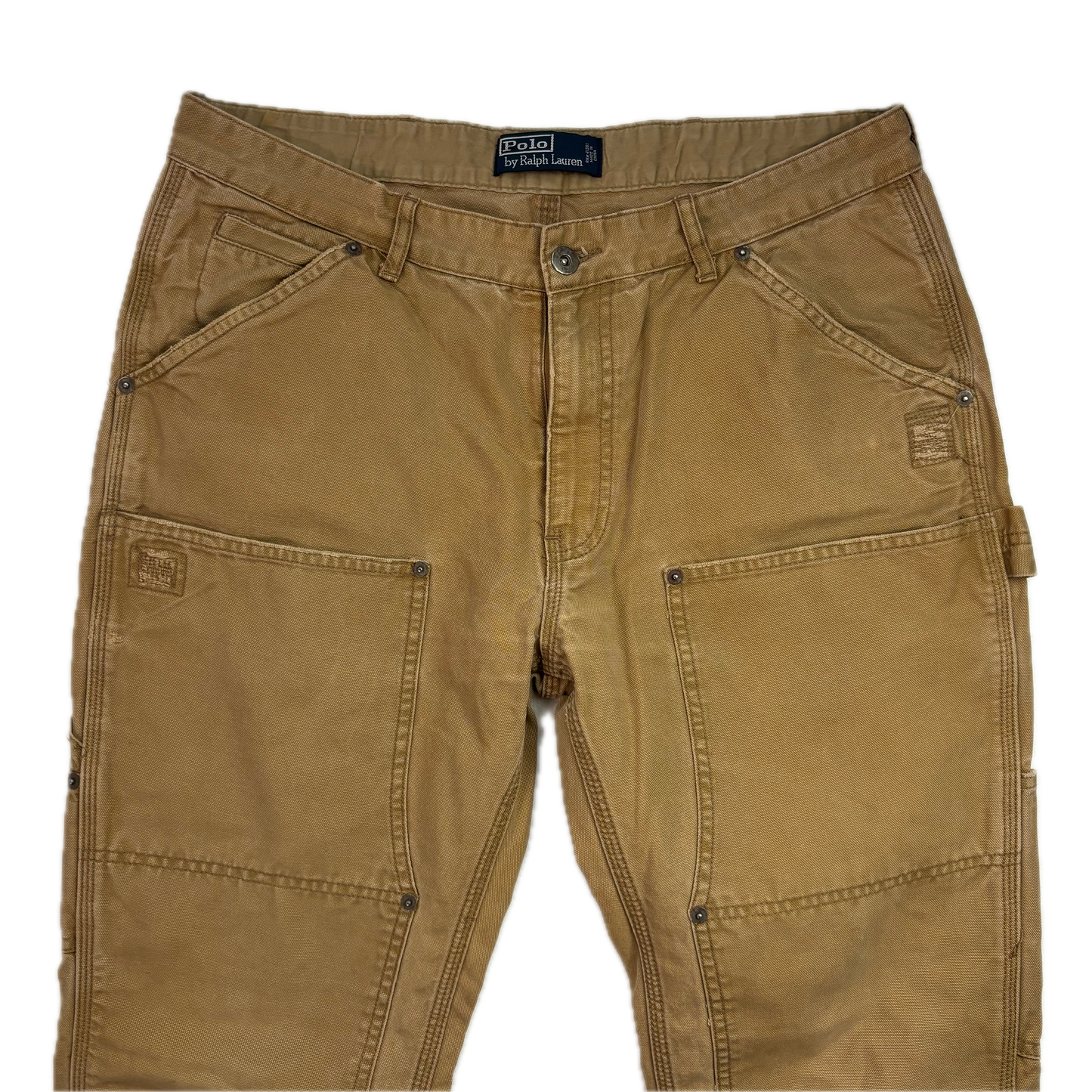 Polo Ralph Lauren Double Knee Carpenter Pants Patchwork Distressed - 34R