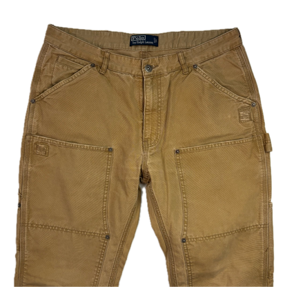 Polo Ralph Lauren Double Knee Carpenter Pants Patchwork Distressed - 34R