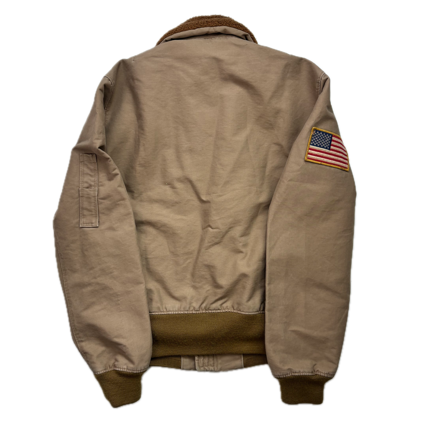 Denim & Supply Tan Aviator Bomber Jacket - S