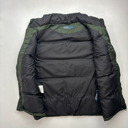 Polo Ralph Lauren Green Black Body Warmer Gilet Down Vest - L