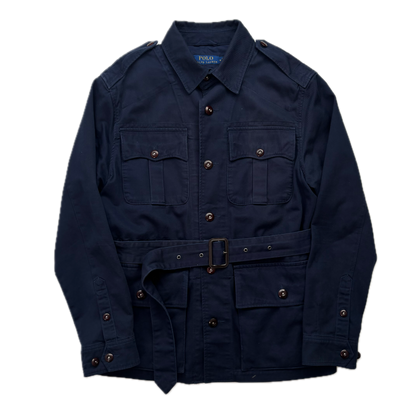 Polo Ralph Lauren Navy Belted Safari Jacket - M
