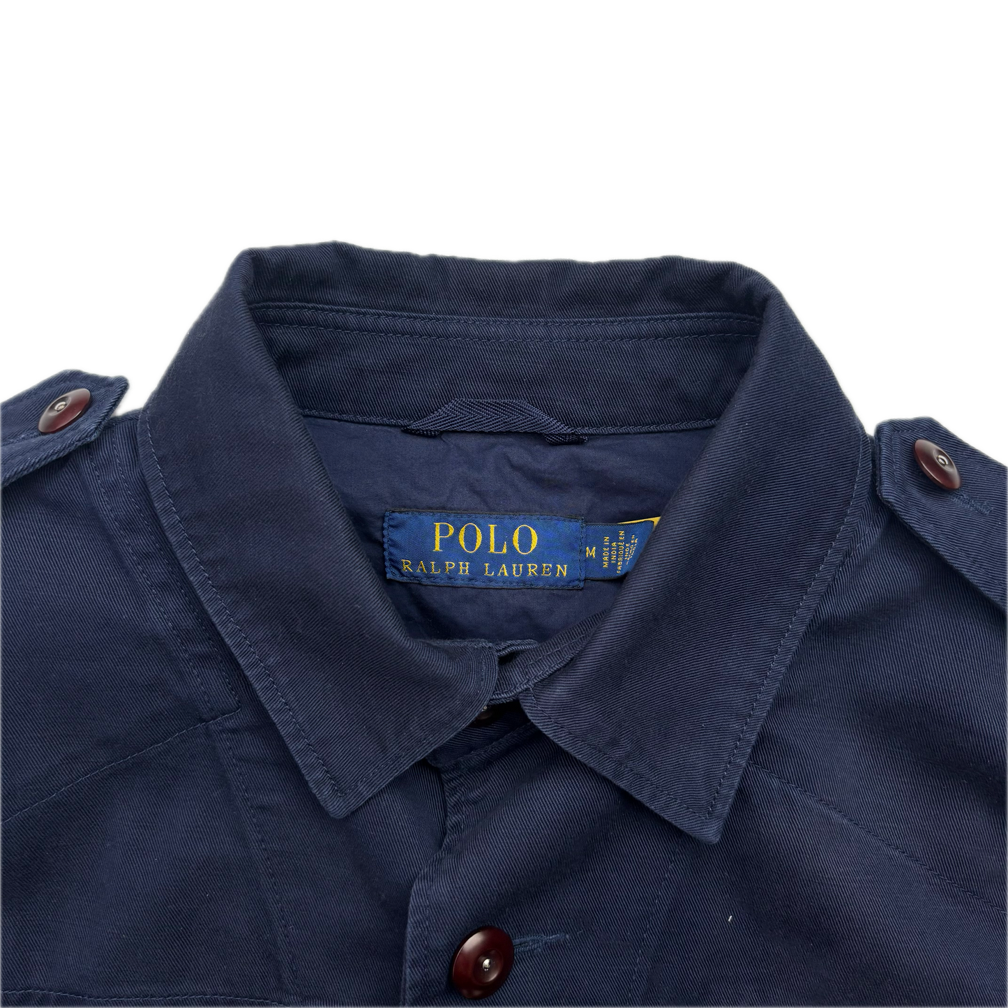 Polo Ralph Lauren Navy Belted Safari Jacket - M