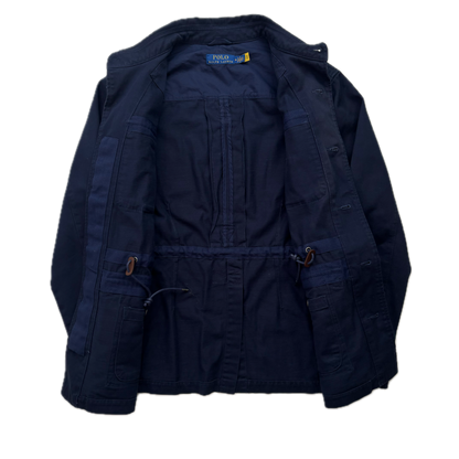 Polo Ralph Lauren Navy Belted Safari Jacket - M