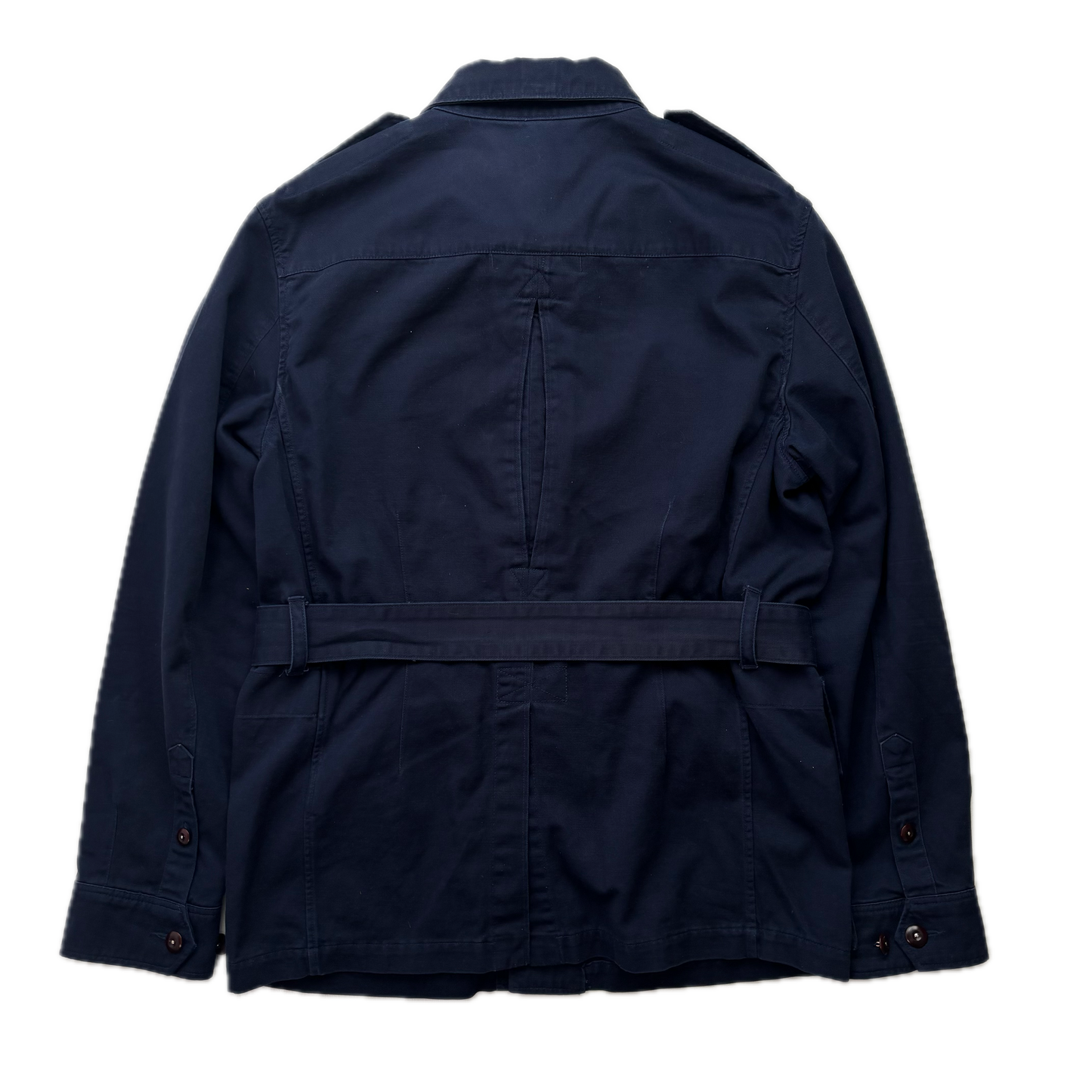 Polo Ralph Lauren Navy Belted Safari Jacket - M