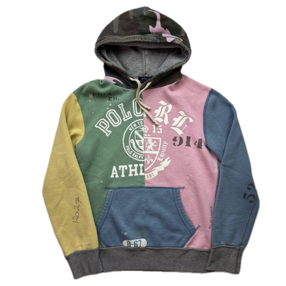 Polo Ralph Lauren Patchwork Pastel Varsity Hoodie - S