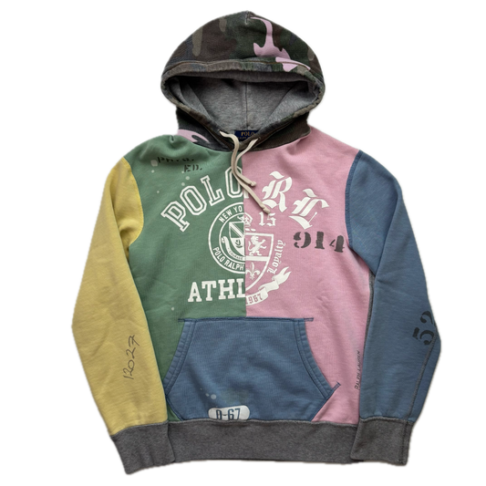 Polo Ralph Lauren Patchwork Pastel Varsity Hoodie - S