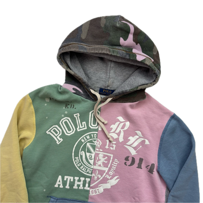 Polo Ralph Lauren Patchwork Pastel Varsity Hoodie - S