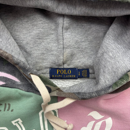 Polo Ralph Lauren Patchwork Pastel Varsity Hoodie - S