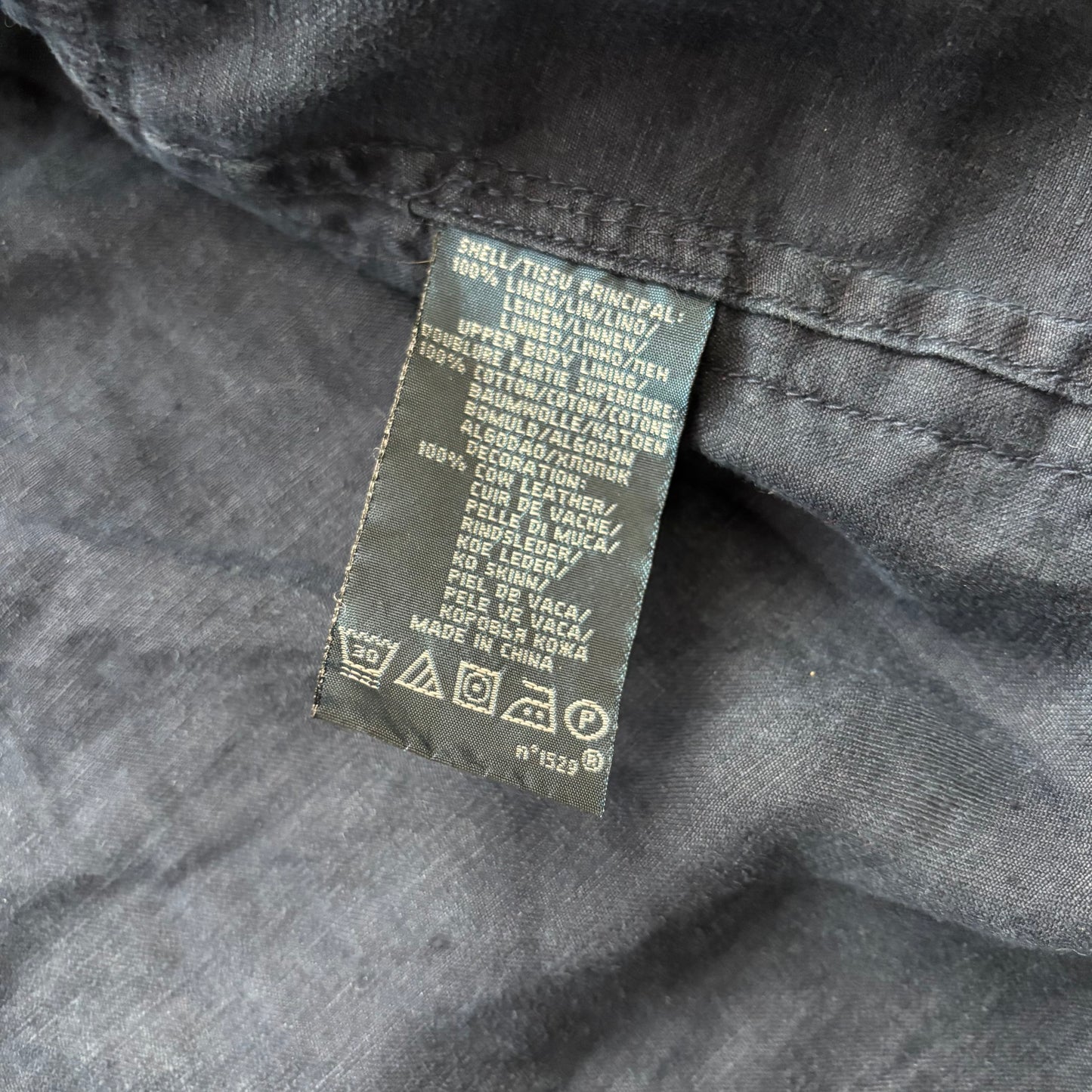 Polo Ralph Lauren Navy Blue Hooded Utility Cargo Jacket (Linen) - XL