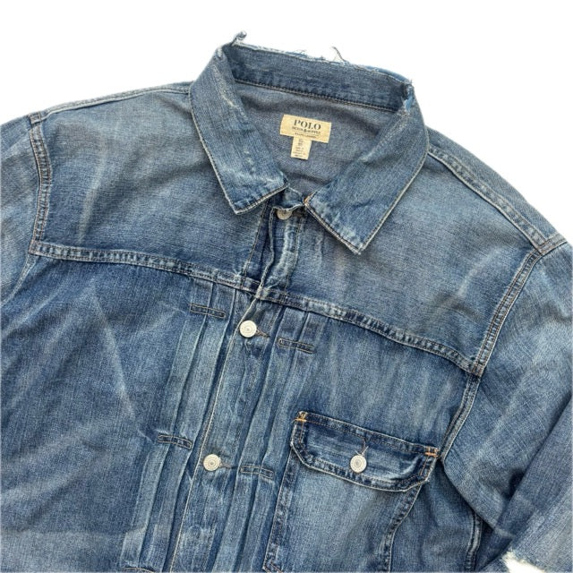 Polo Ralph Lauren Denim Supply Type 1 Distressed Denim Jacket - XL