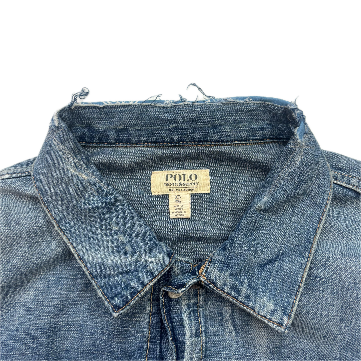 Polo Ralph Lauren Denim Supply Type 1 Distressed Denim Jacket - XL
